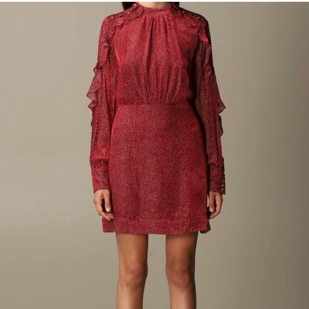 NWT Pinko Guido Abito Ruffle Dress